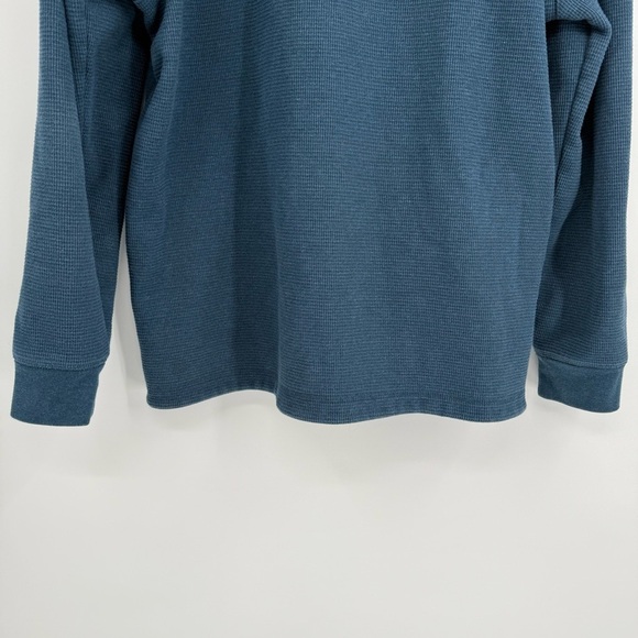 Duluth Trading Shirt Jacket Mens Size M Fleece Lined Blue Button Burly Shacket - Picture 13 of 15